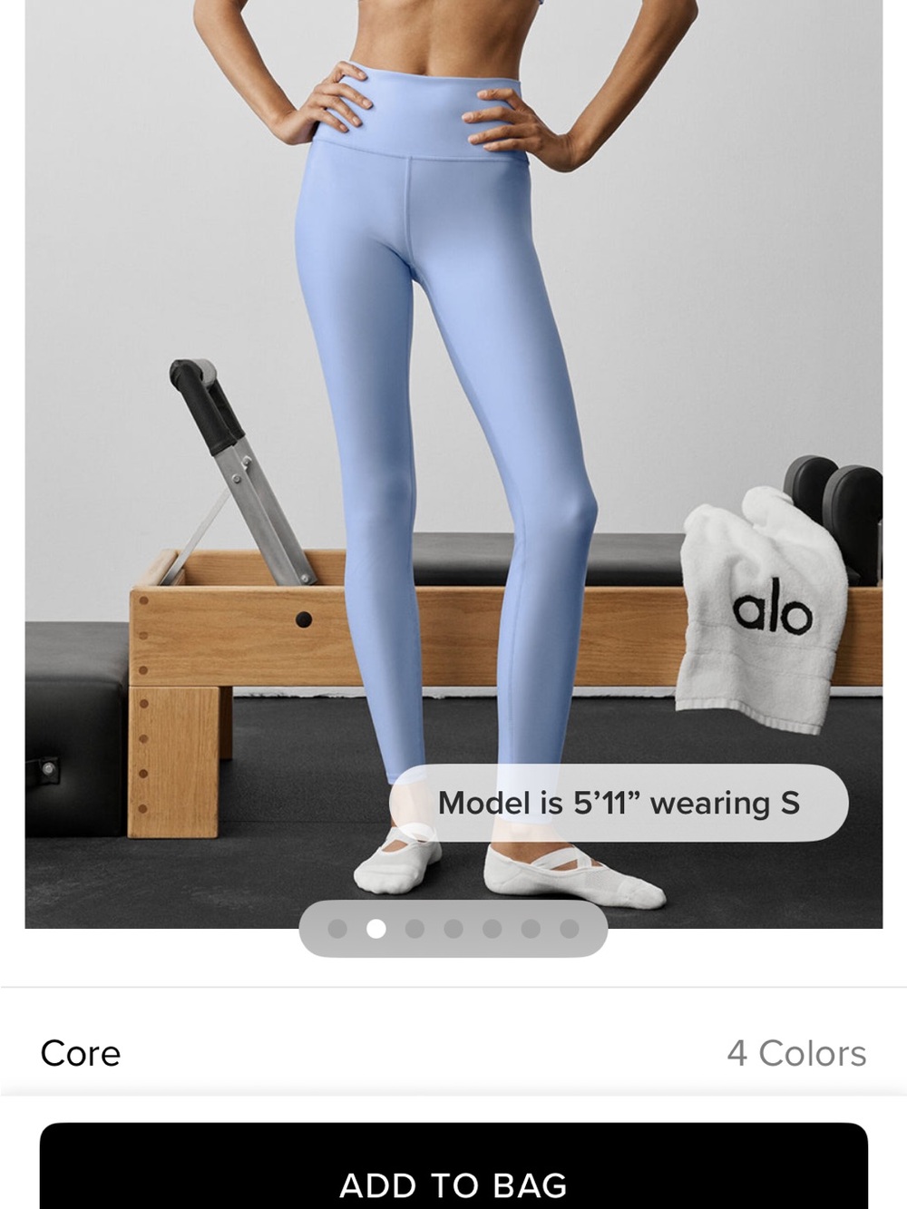 ALO Yoga Light Blue High-Rise Airlift Leggings